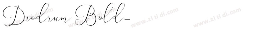 Diodrum Bold字体转换